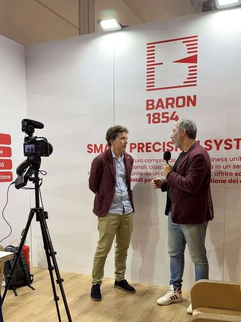 Sistema di pesatura Baron installato in ambito industriale